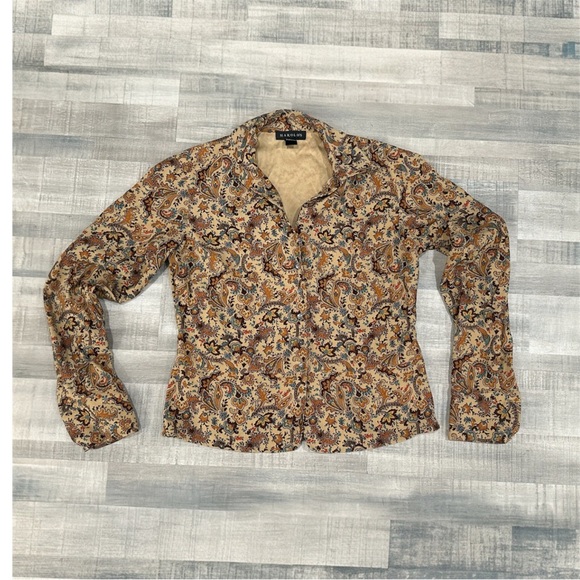 Deadstock, Y2K Harold’s Paisley Print Button Down Shirt - Picture 1 of 6